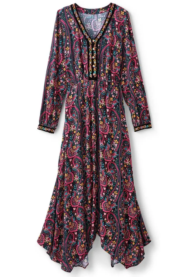 Women Meena Maxi Dress Paisley Garden Multi Soft Surroundings Dresses Women Meena Maxi Dress Paisley Garden Multi Soft Surroundings Dresses