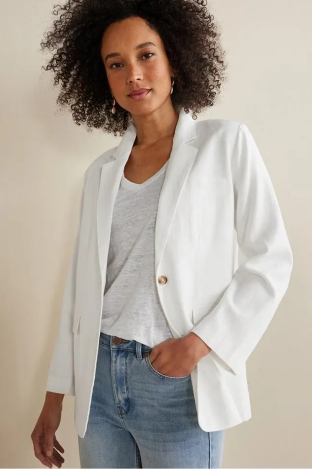 Women Portofino Linen Blend Boyfriend Blazer Lime Soft Surroundings Toppers Women Portofino Linen Blend Boyfriend Blazer Lime Soft Surroundings Toppers