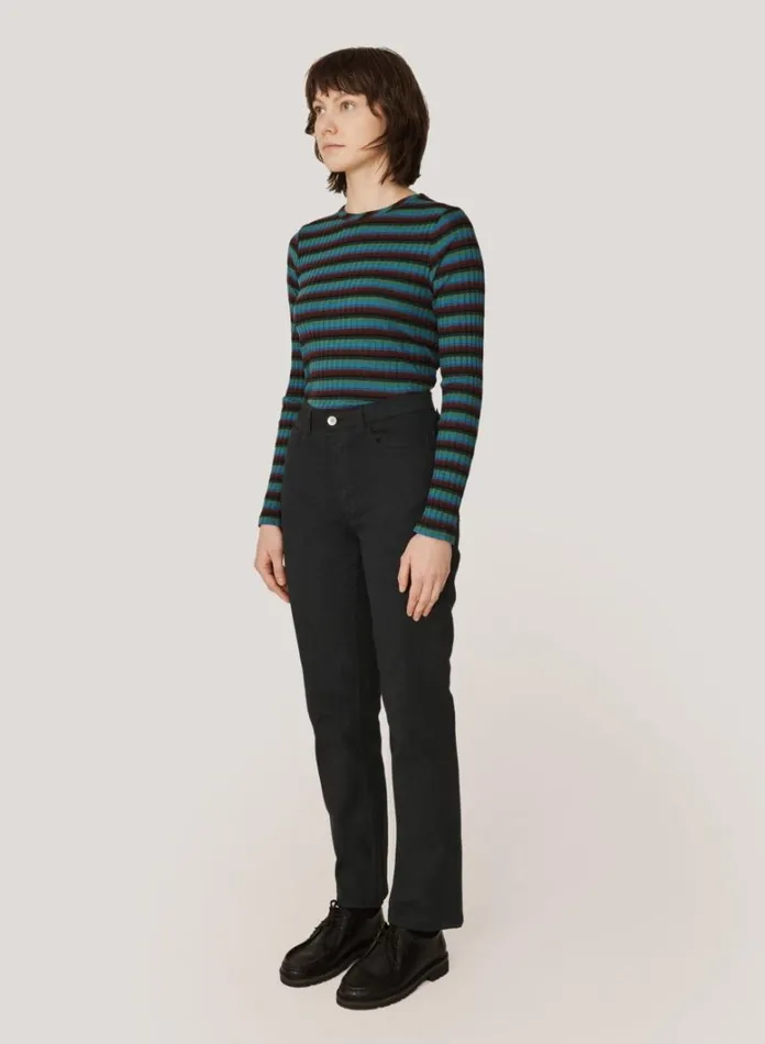 Womens Trousers YMC Patti Cotton Twill Jeans Black