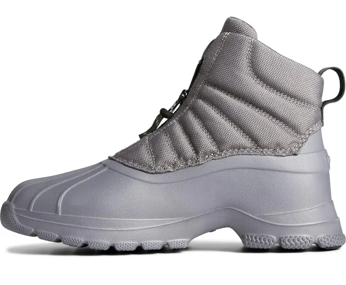 Women SeaCycled Duck Float Zip Up Boot Grey Sperry Rain and Duck Boots