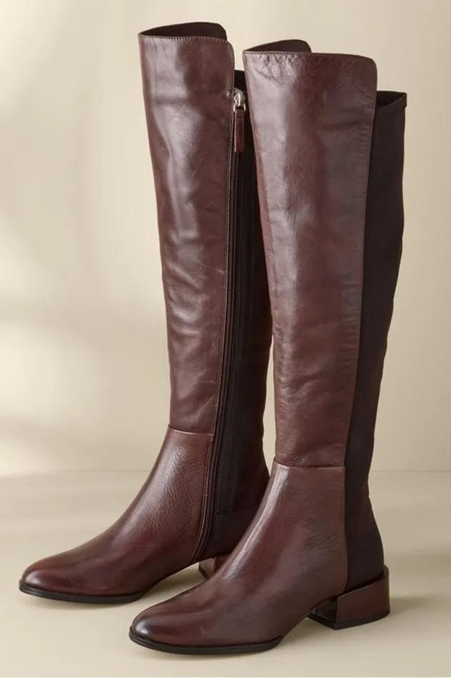 Women Spring Step Rider Tall Boot Black Soft Surroundings Shoes