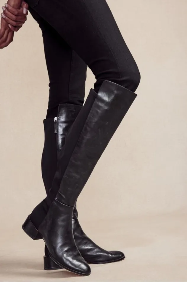 Women Spring Step Rider Tall Boot Black Soft Surroundings Shoes