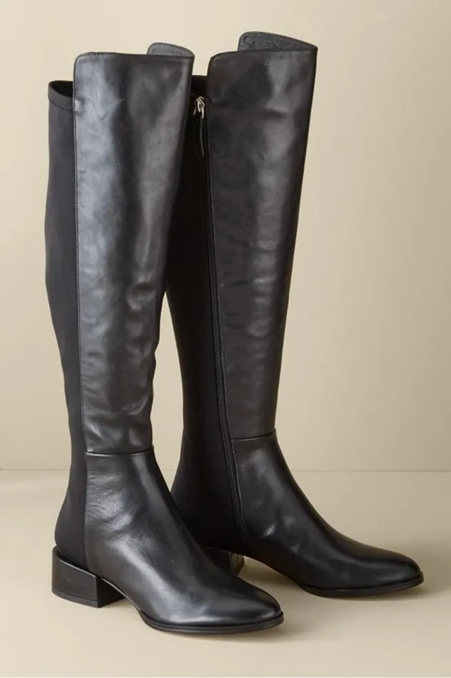 Women Spring Step Rider Tall Boot Black Soft Surroundings Shoes