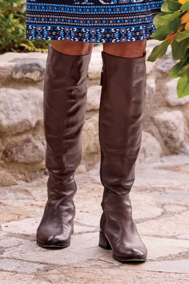 Women Spring Step Rider Tall Boot Black Soft Surroundings Shoes