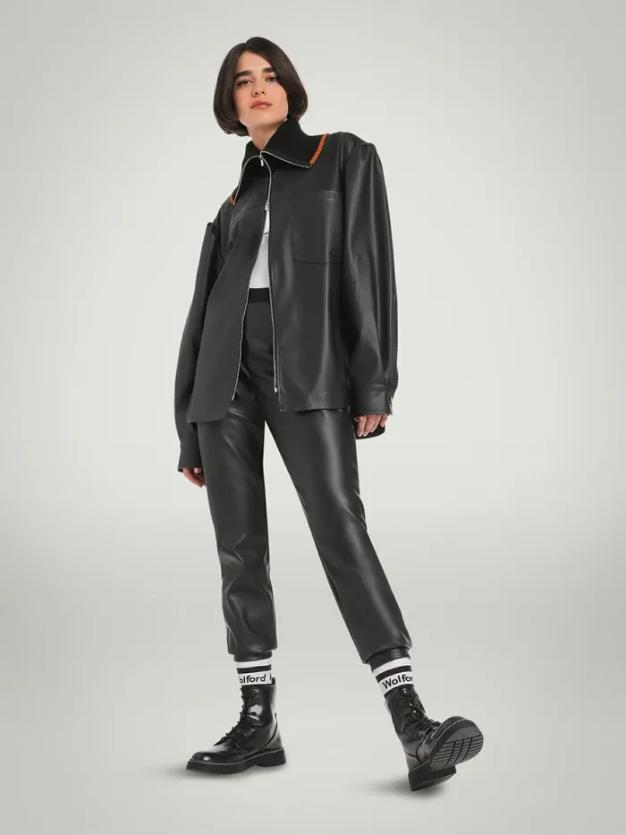 80s Streetstyle Jacket Blackblack Women Wolford Jackets and Cardigans