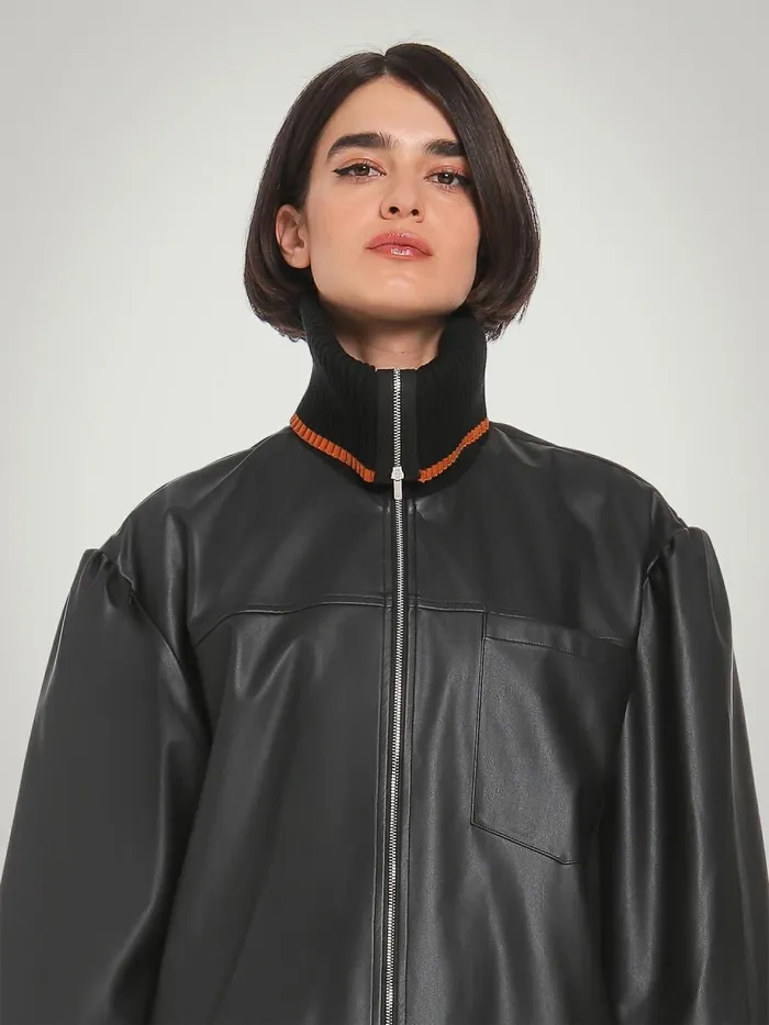 80s Streetstyle Jacket Blackblack Women Wolford Jackets and Cardigans