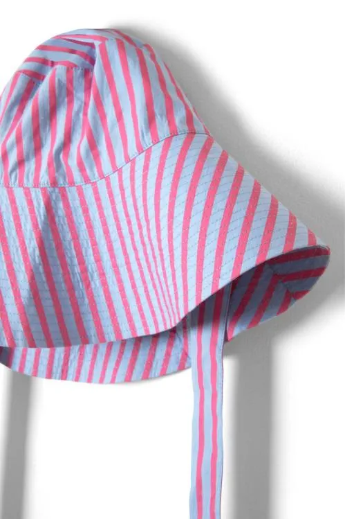 Accessories Hats Damson Madder Bucket Hat 8211 Pink and Blue Stripe
