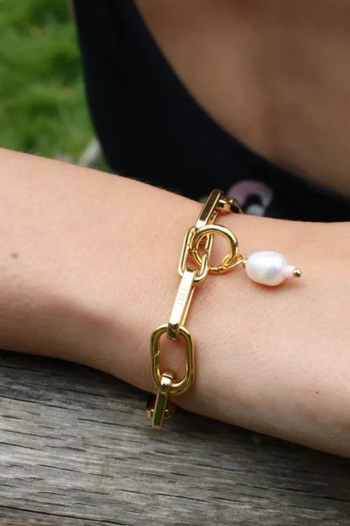 Accessories Jewellery Damson Madder Mega Gold Chain Bracelet