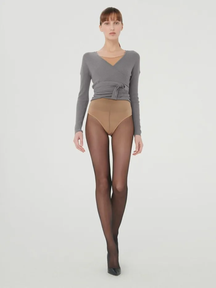 Air Wool Cardigan Greymele Women Wolford Jackets and Cardigans
