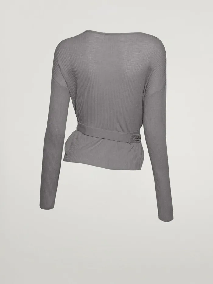 Air Wool Cardigan Greymele Women Wolford Jackets and Cardigans
