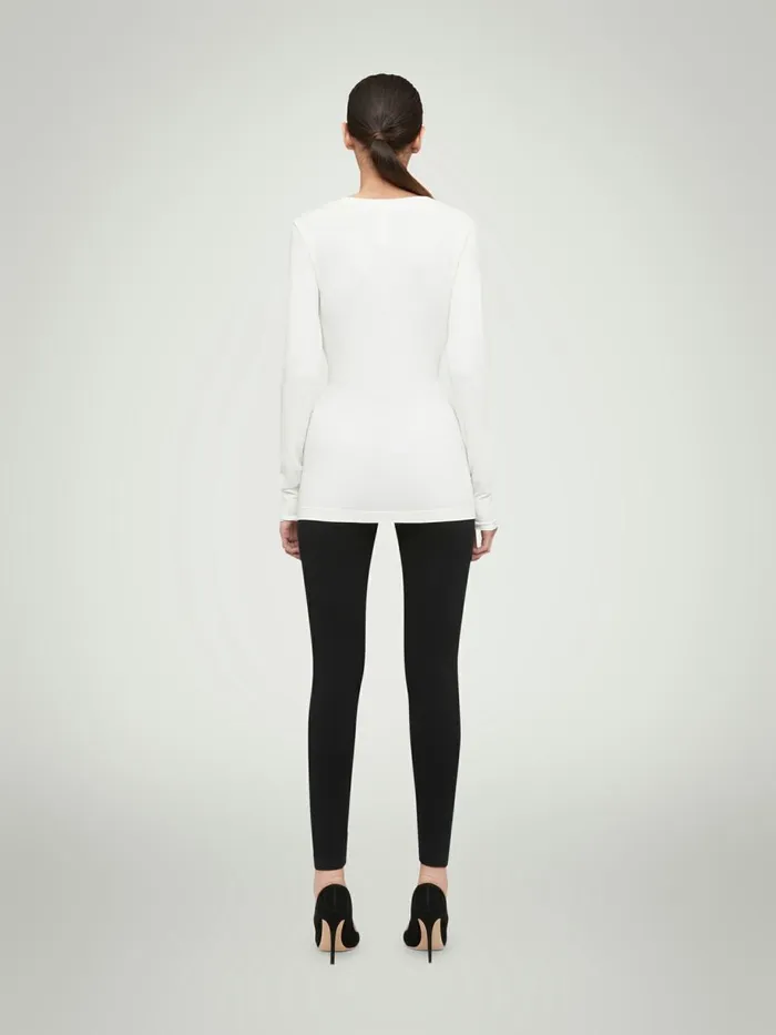 Aurora Pullover White Women Wolford Longsleeve Shirts