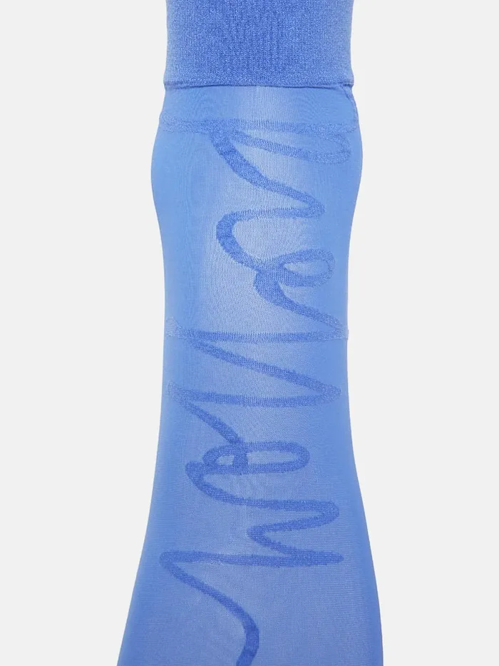 Aurora Script Socks Egyptian Blue Women Wolford Socks