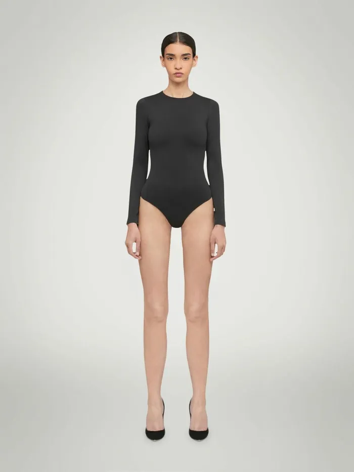 Aurora Shape String Body Black Women Wolford Tops