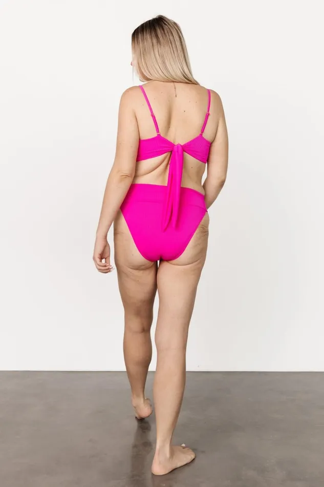 Baltic Born Bikini Oakland Ribbed Bikini Bottoms Pink 8211 Women Baltic Born Bikini Oakland Ribbed Bikini Bottoms Pink 8211 Women