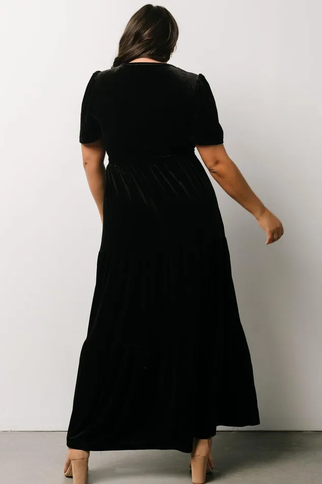 Baltic Born Bump Friendly Artemis Velvet Maxi Dress Black 8211 Women Baltic Born Bump Friendly Artemis Velvet Maxi Dress Black 8211 Women