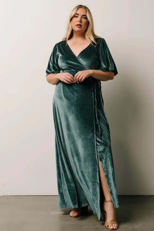 Baltic Born Bump Friendly Meghan Velvet Wrap Maxi Dress Persian Blue 8211 Women Baltic Born Bump Friendly Meghan Velvet Wrap Maxi Dress Persian Blue 8211 Women