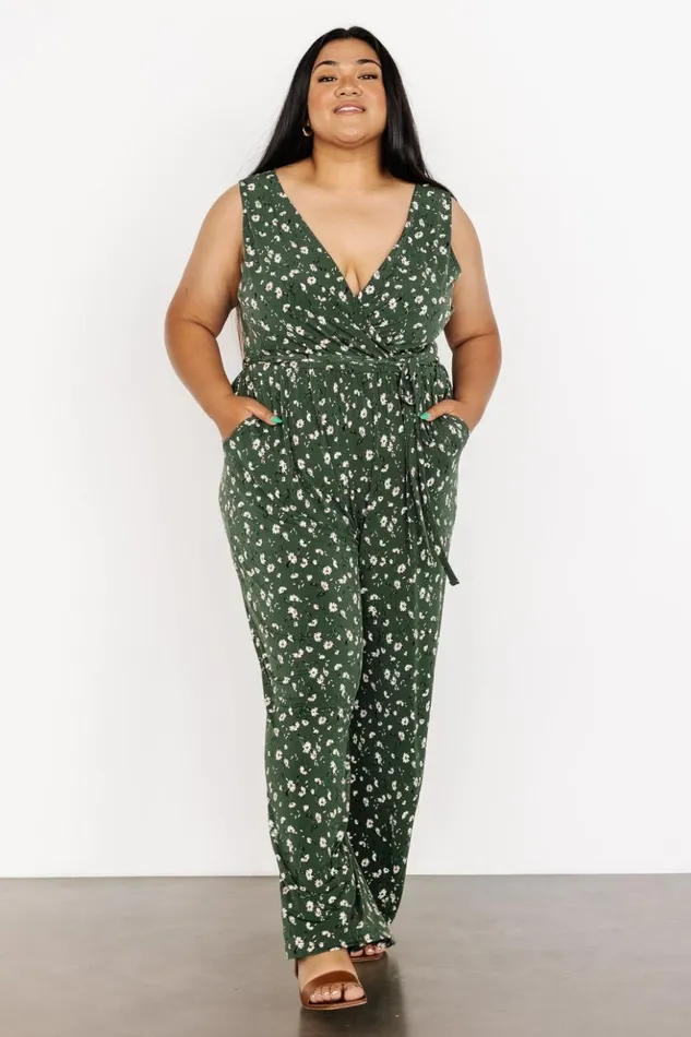 Baltic Born Jumpsuits and Rompers Ashlyn Jumpsuit Green Floral 8211 Women Baltic Born Jumpsuits and Rompers Ashlyn Jumpsuit Green Floral 8211 Women