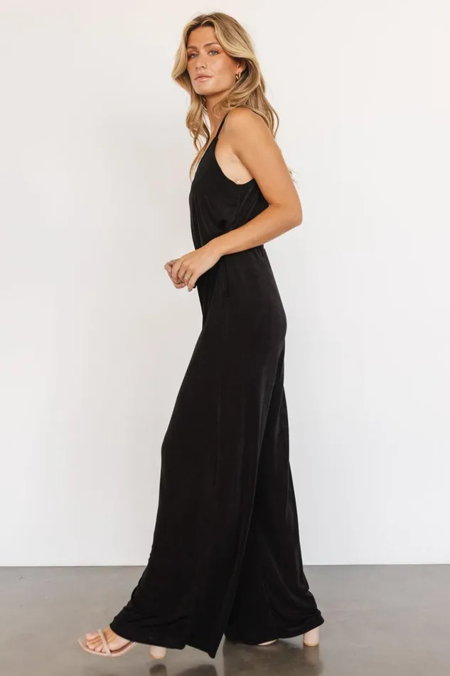 Baltic Born Jumpsuits and Rompers Colton Sleeveless Jumpsuit Black 8211 Women Baltic Born Jumpsuits and Rompers Colton Sleeveless Jumpsuit Black 8211 Women