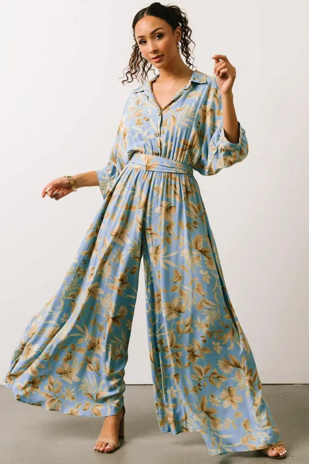 Baltic Born Jumpsuits and Rompers Escondido Jumpsuit Blue Print 8211 Women Baltic Born Jumpsuits and Rompers Escondido Jumpsuit Blue Print 8211 Women