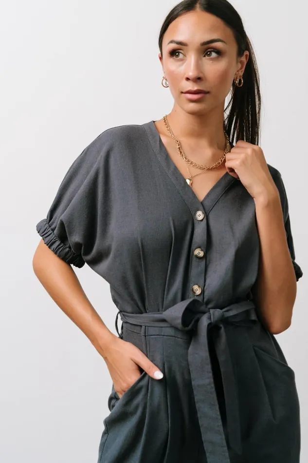 Baltic Born Jumpsuits and Rompers Heidi Jumpsuit Dark Slate 8211 Women Baltic Born Jumpsuits and Rompers Heidi Jumpsuit Dark Slate 8211 Women