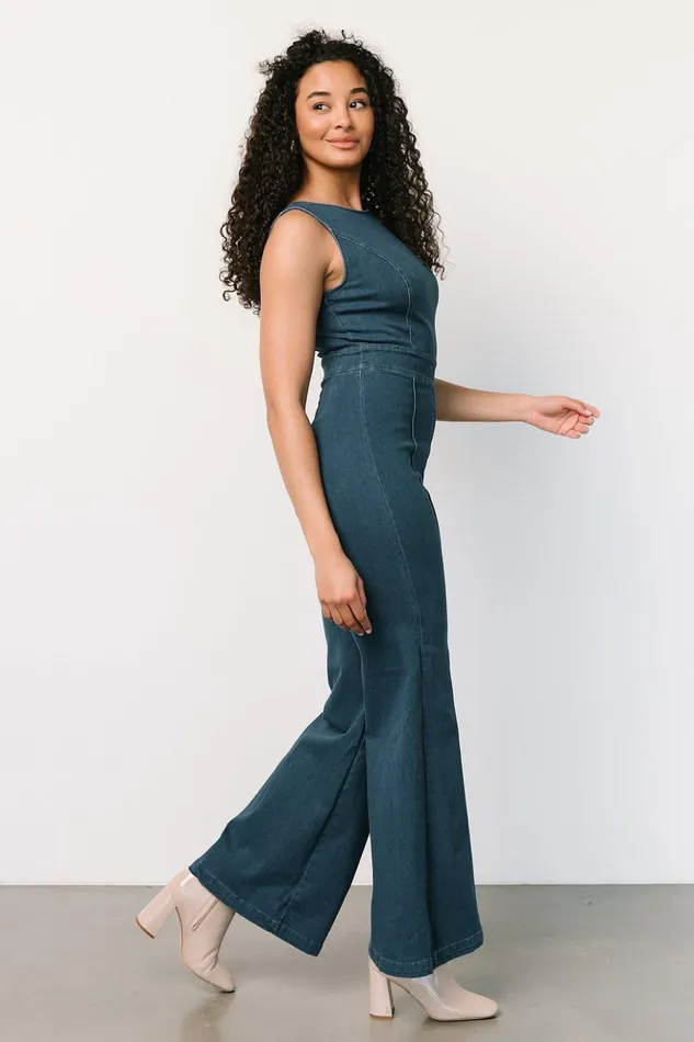 Baltic Born Jumpsuits and Rompers Katy Tank Jumpsuit Denim Blue 8211 Women Baltic Born Jumpsuits and Rompers Katy Tank Jumpsuit Denim Blue 8211 Women