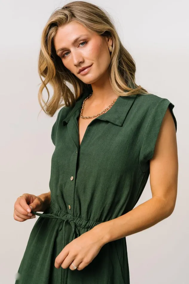 Baltic Born Jumpsuits and Rompers Toni Romper Dark Green 8211 Women Baltic Born Jumpsuits and Rompers Toni Romper Dark Green 8211 Women