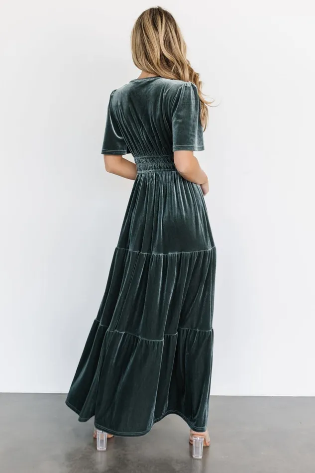 Baltic Born Maxi Dresses Artemis Velvet Maxi Dress Eucalyptus 8211 Women Baltic Born Maxi Dresses Artemis Velvet Maxi Dress Eucalyptus 8211 Women