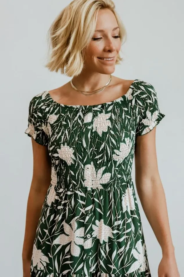 Baltic Born Maxi Dresses Becca Smocked Maxi Dress Green 8211 Women Baltic Born Maxi Dresses Becca Smocked Maxi Dress Green 8211 Women