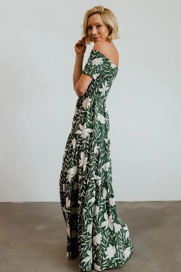 Baltic Born Maxi Dresses Becca Smocked Maxi Dress Green 8211 Women Baltic Born Maxi Dresses Becca Smocked Maxi Dress Green 8211 Women