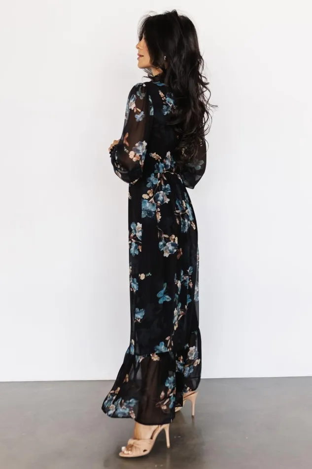 Baltic Born Maxi Dresses Luciana Maxi Dress Black Blue 8211 Women Baltic Born Maxi Dresses Luciana Maxi Dress Black Blue 8211 Women