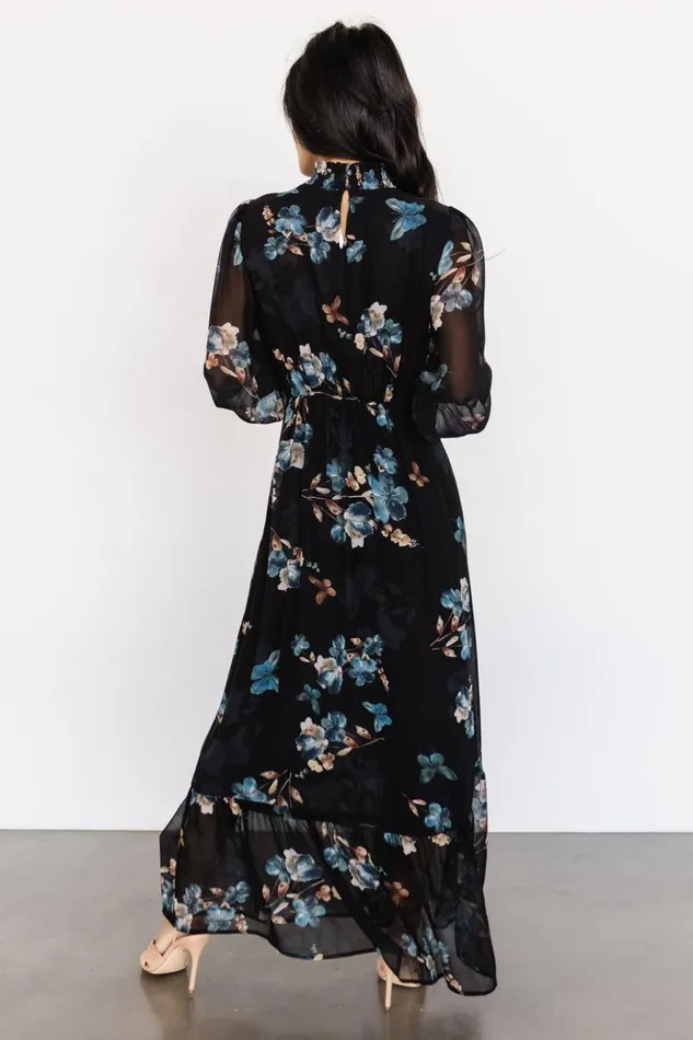Baltic Born Maxi Dresses Luciana Maxi Dress Black Blue 8211 Women Baltic Born Maxi Dresses Luciana Maxi Dress Black Blue 8211 Women