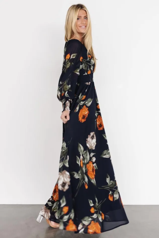 Baltic Born Maxi Dresses Olivia Maxi Dress Midnight Navy Floral 8211 Women Baltic Born Maxi Dresses Olivia Maxi Dress Midnight Navy Floral 8211 Women