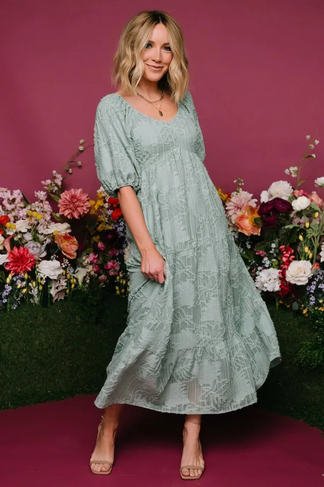 Baltic Born Midi Dresses Hayward Dress Sage 8211 Women Baltic Born Midi Dresses Hayward Dress Sage 8211 Women