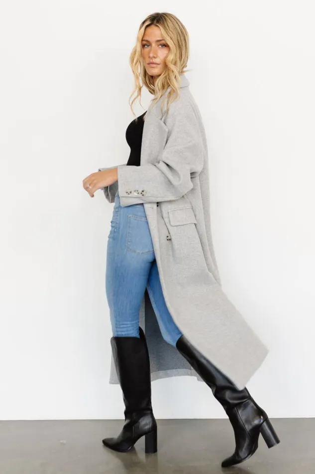 Baltic Born Outerwear Anderson Double Breasted Coat Gray 8211 Women Baltic Born Outerwear Anderson Double Breasted Coat Gray 8211 Women