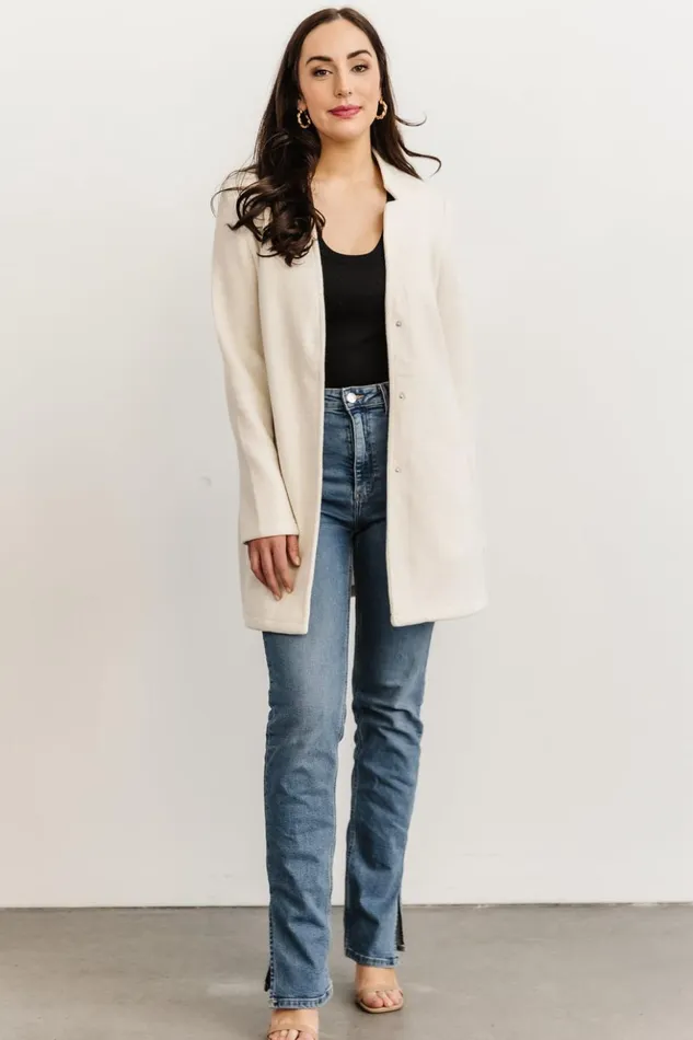 Baltic Born Outerwear Knoll Notch Jacket Ivory 8211 Women Baltic Born Outerwear Knoll Notch Jacket Ivory 8211 Women