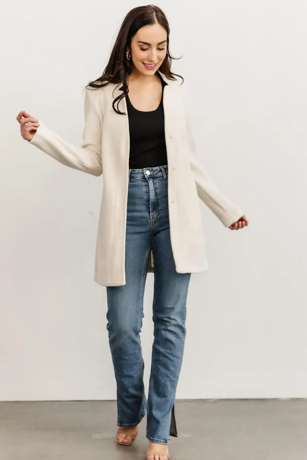 Baltic Born Outerwear Knoll Notch Jacket Ivory 8211 Women Baltic Born Outerwear Knoll Notch Jacket Ivory 8211 Women