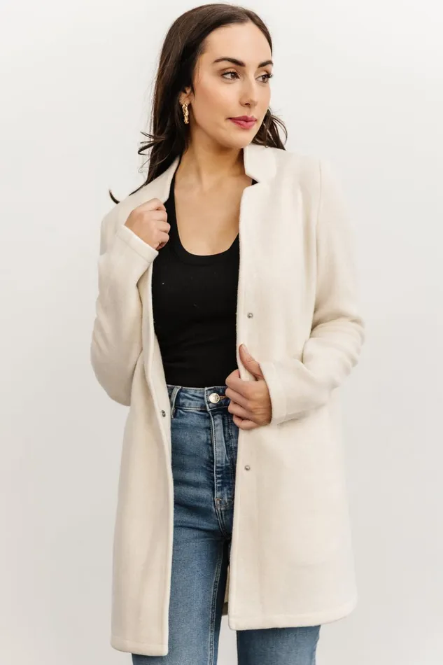 Baltic Born Outerwear Knoll Notch Jacket Ivory 8211 Women Baltic Born Outerwear Knoll Notch Jacket Ivory 8211 Women