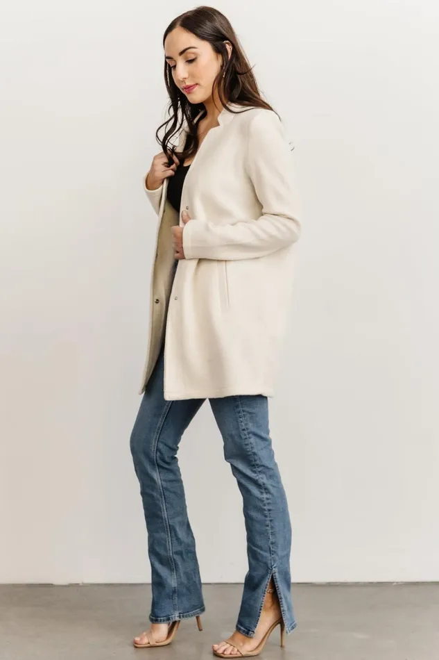 Baltic Born Outerwear Knoll Notch Jacket Ivory 8211 Women Baltic Born Outerwear Knoll Notch Jacket Ivory 8211 Women