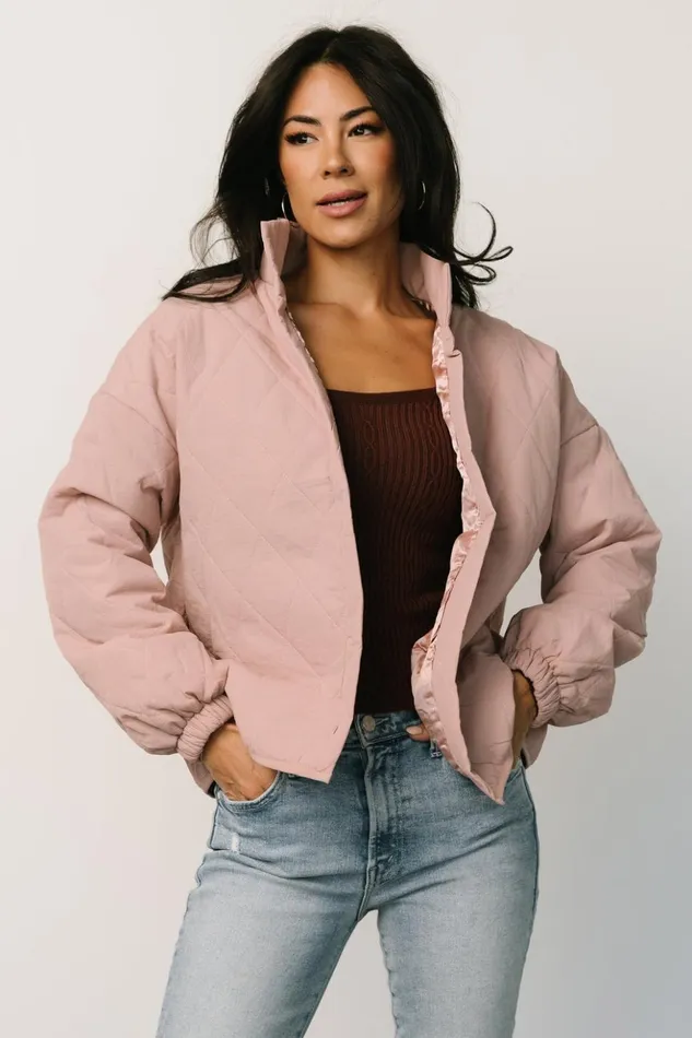 Baltic Born Outerwear Lori Puffer Jacket Dusty Pink 8211 Women