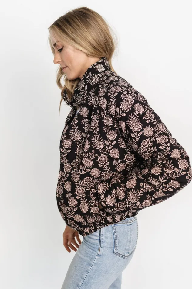 Baltic Born Outerwear Westland Puffer Jacket Black Taupe 8211 Women Baltic Born Outerwear Westland Puffer Jacket Black Taupe 8211 Women