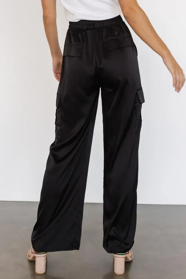 Baltic Born Pants Drey Satin Pants Black 8211 Women
