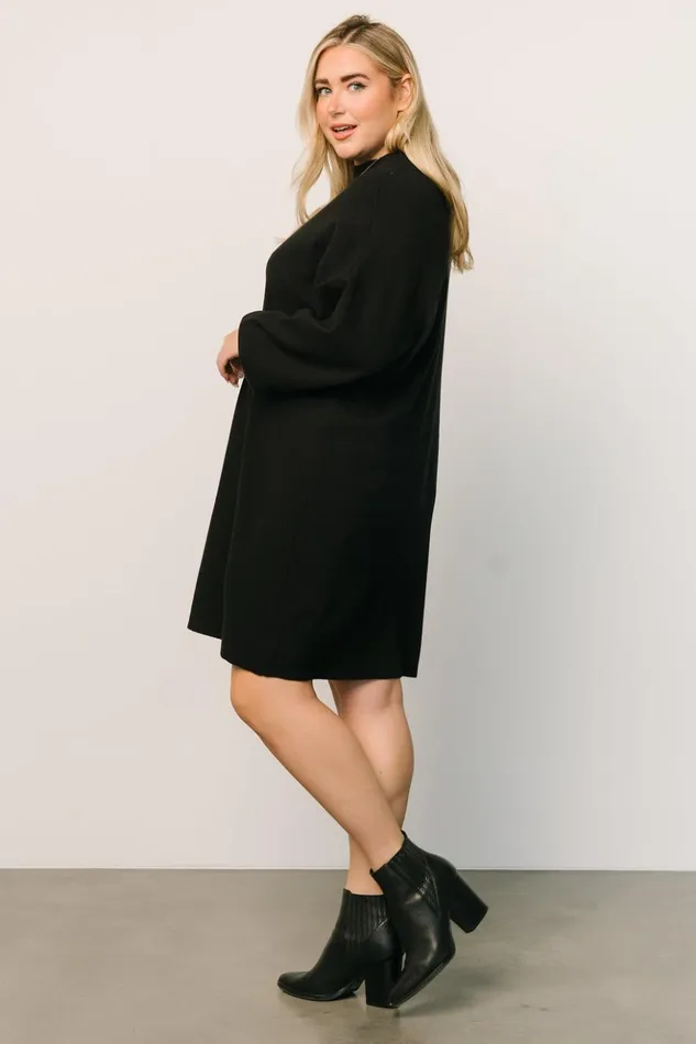 Baltic Born Short Dresses Jennings Sweater Dress Black 8211 Women Baltic Born Short Dresses Jennings Sweater Dress Black 8211 Women