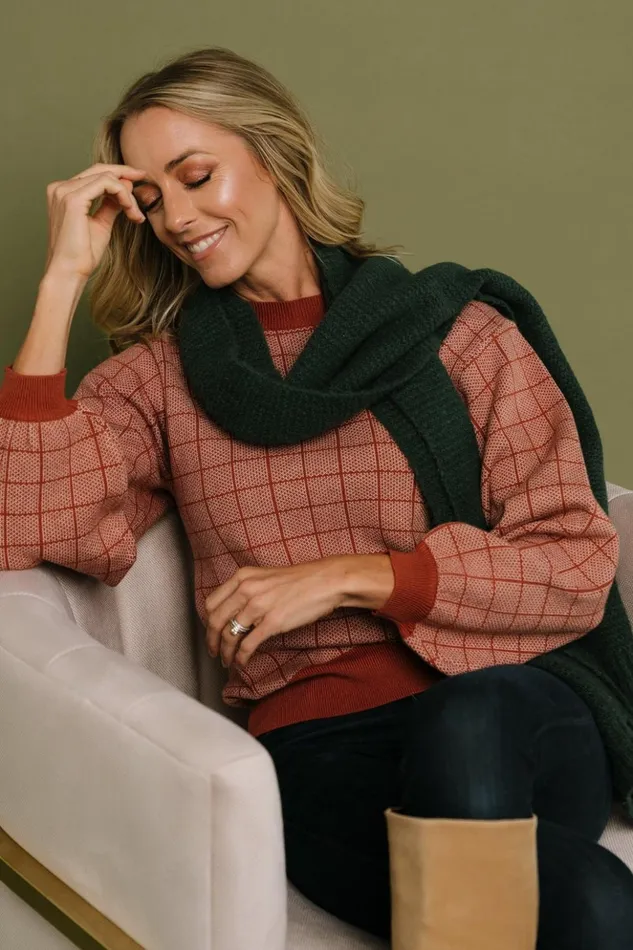 Baltic Born Sweaters Ryland Bubble Sleeve Sweater Rust 8211 Women Baltic Born Sweaters Ryland Bubble Sleeve Sweater Rust 8211 Women