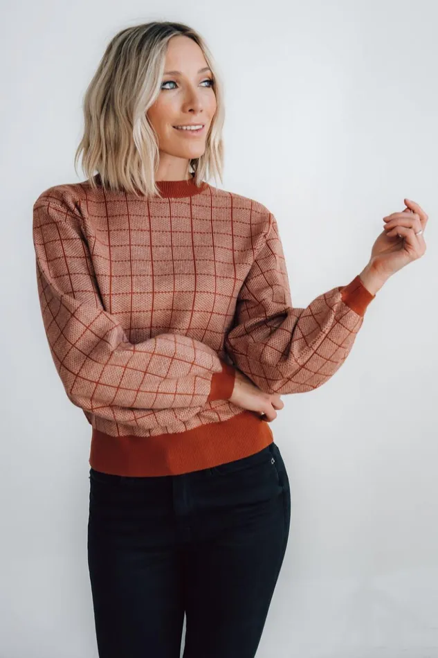 Baltic Born Sweaters Ryland Bubble Sleeve Sweater Rust 8211 Women Baltic Born Sweaters Ryland Bubble Sleeve Sweater Rust 8211 Women