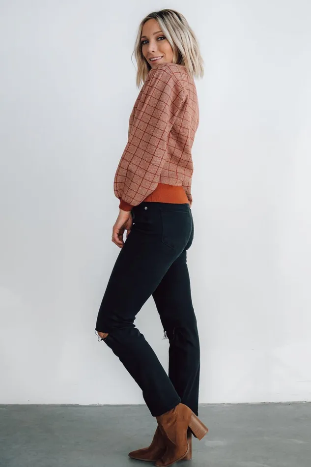 Baltic Born Sweaters Ryland Bubble Sleeve Sweater Rust 8211 Women Baltic Born Sweaters Ryland Bubble Sleeve Sweater Rust 8211 Women