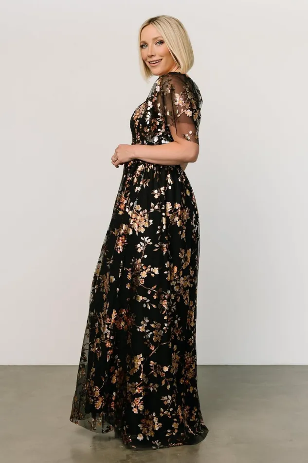 Baltic Born The Guest Edit Cassandra Tulle Maxi Dress Black Blossom 8211 Women Baltic Born The Guest Edit Cassandra Tulle Maxi Dress Black Blossom 8211 Women