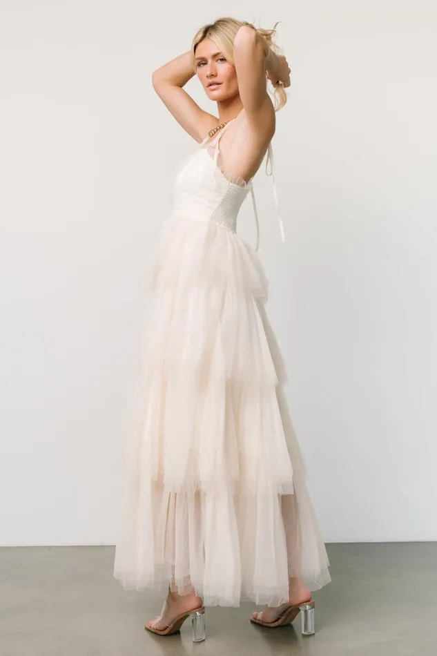 Baltic Born Tulle Styles Alora Tulle Tiered Maxi Dress Cream 8211 Women Baltic Born Tulle Styles Alora Tulle Tiered Maxi Dress Cream 8211 Women