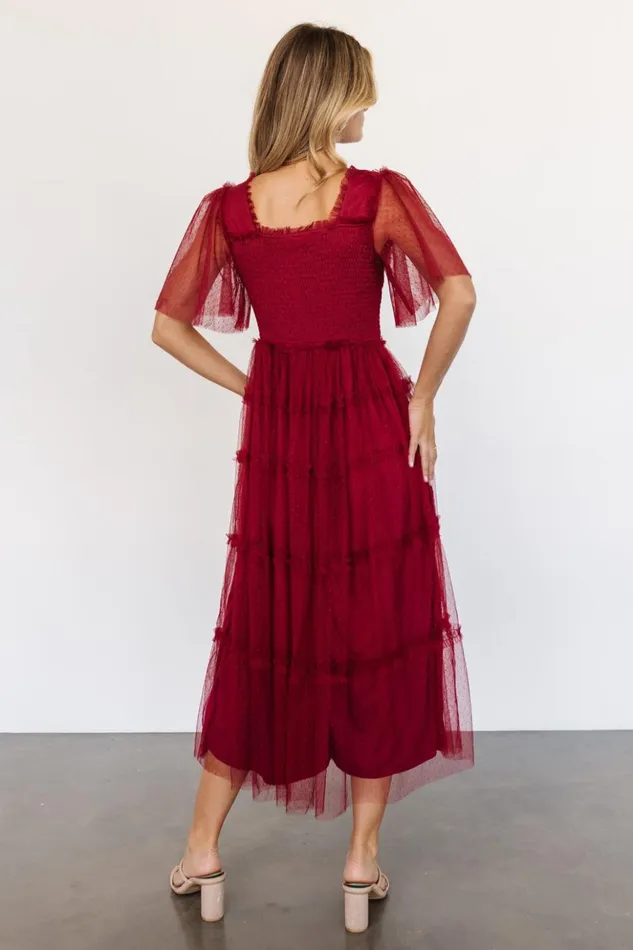 Baltic Born Tulle Styles Bexley Tulle Dress Wine 8211 Women Baltic Born Tulle Styles Bexley Tulle Dress Wine 8211 Women