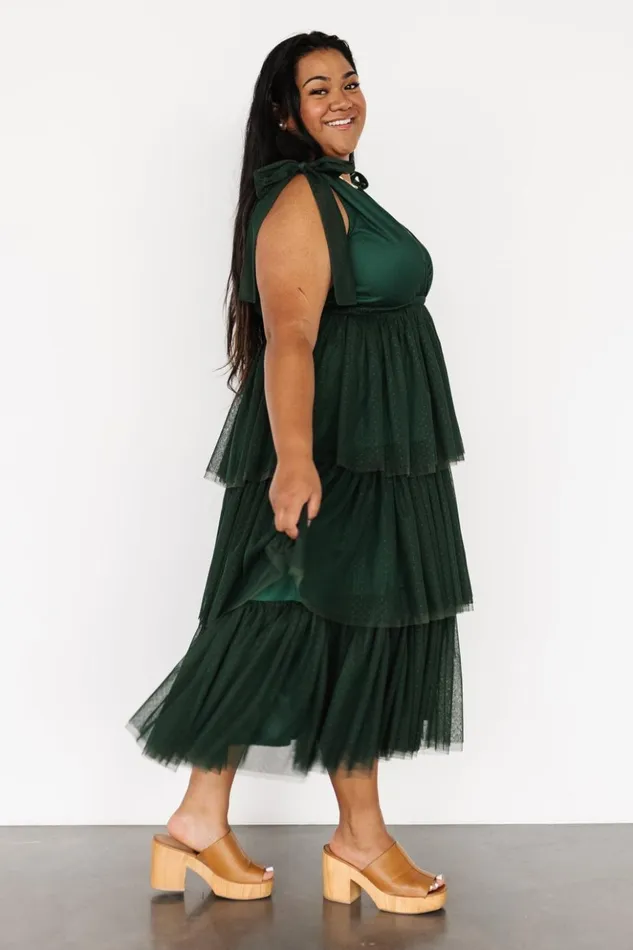 Baltic Born Tulle Styles Tessa Tiered Tulle Tank Dress Dark Green 8211 Women Baltic Born Tulle Styles Tessa Tiered Tulle Tank Dress Dark Green 8211 Women