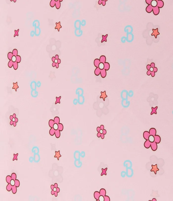 Barbie X 1970s Pink Barbie Print Hair Scarf Accessories Unique Vintage Hair Scarves